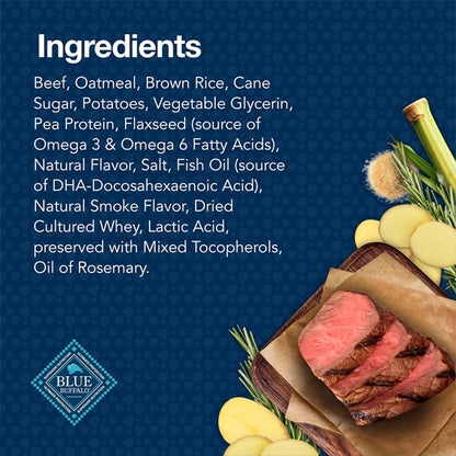 3 Pack - Blue Buffalo Bits Soft Dog Treats for Training Beef Recipe 11oz