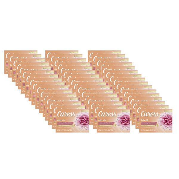 48 Pack - Caress Beauty Bar Soap For Noticeably Silky Soft Skin 3.15oz Each