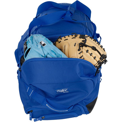 Rawlings YADI 2.0 Wheeled Catcher's Bag Yadier Molina Model Royal Blue Rawlings