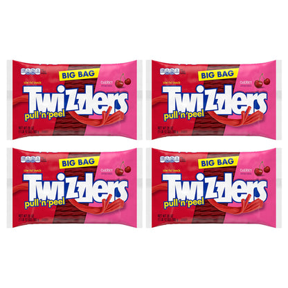 4 Pack - Twizzlers Pull 'n' Peel Cherry Flavored Licorice Candy 28oz