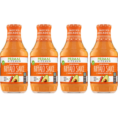 4 Pack - Primal Kitchen Original Buffalo Sauce with Avocado Oil 16.5oz Primal Kitchen