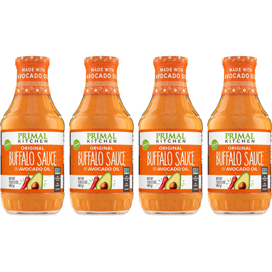 4 Pack - Primal Kitchen Original Buffalo Sauce with Avocado Oil 16.5oz Primal Kitchen