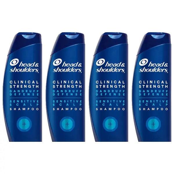 4 Pack - Head & Shoulders Clinical Dandruff Defense Sensitive Scalp Shampoo 13.5oz Head & Shoulders