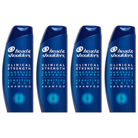 4 Pack - Head & Shoulders Clinical Dandruff Defense Sensitive Scalp Shampoo 13.5oz