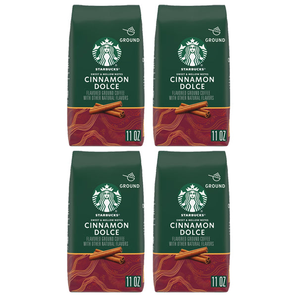 4 Pack - Starbucks Cinnamon Dolce Light Roast Ground Coffee 11oz