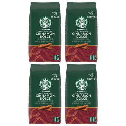 4 Pack - Starbucks Cinnamon Dolce Light Roast Ground Coffee 11oz