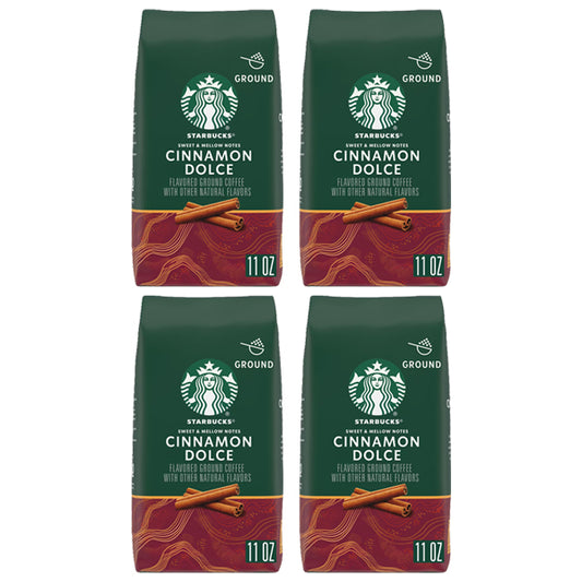4 Pack - Starbucks Cinnamon Dolce Light Roast Ground Coffee 11oz