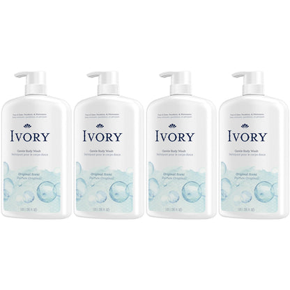 4 Pack - Ivory Mild & Gentle Body Wash Original Scent 35oz
