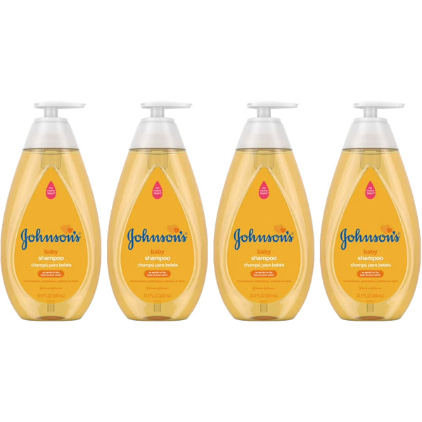 4 Pack - Johnson's Baby Shampoo for Baby's Delicate Scalp & Skin 20.3oz Johnson's