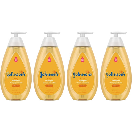 4 Pack - Johnson's Baby Shampoo for Baby's Delicate Scalp & Skin 20.3oz Johnson's