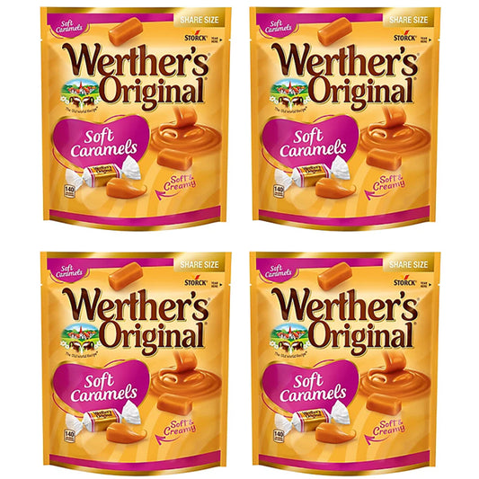 4 Pack - Werther's Original Soft Caramel Candy Share Size 10.8oz