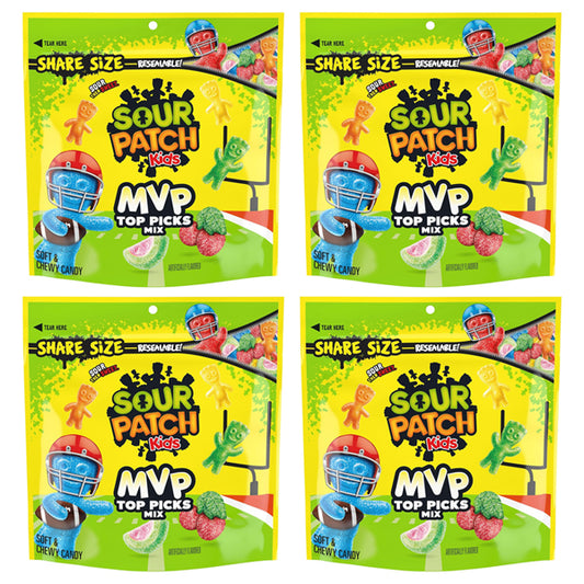 4 Pack - SOUR PATCH KIDS MVP Top Picks Mix Soft & Chewy Candy Share Size 11oz