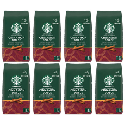 8 Pack - Starbucks Cinnamon Dolce Light Roast Ground Coffee 11oz