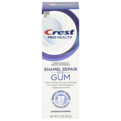 4 Pack - Crest Pro-Health Gum and Enamel Repair Advanced Whitening Toothpaste 3.7 oz