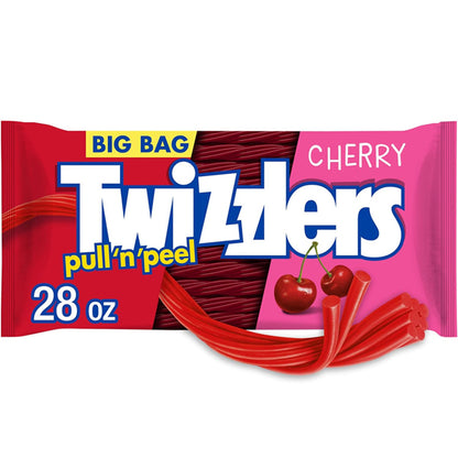 4 Pack - Twizzlers Pull 'n' Peel Cherry Flavored Licorice Candy 28oz