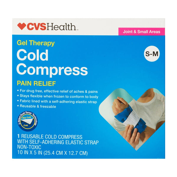 4 Pack - CVS Health Contour Gel Therapy Cold Compress Pain Relief S-M