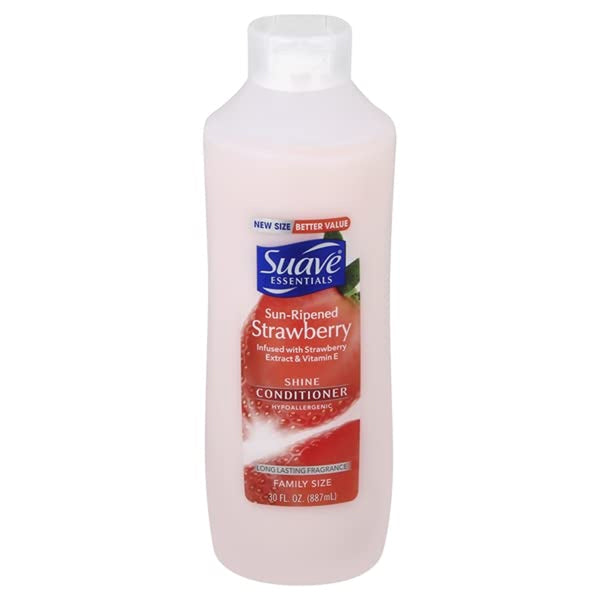 4 Pack - Suave Essentials Sun Ripened Strawberry Conditioner 30oz