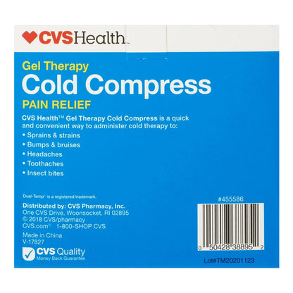 4 Pack - CVS Health Contour Gel Therapy Cold Compress Pain Relief S-M