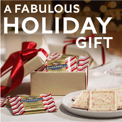 4 Pack - Ghirardelli Chocolate Squares Limited Edition Peppermint Bark 5.4oz