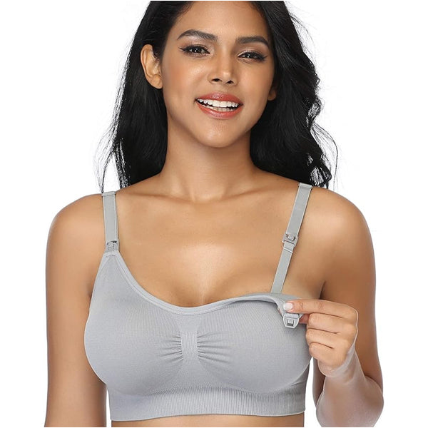 GXXGE 4Pack Large Push Up Silk Seamless Nursing Bra for Breastfeeding Maternity