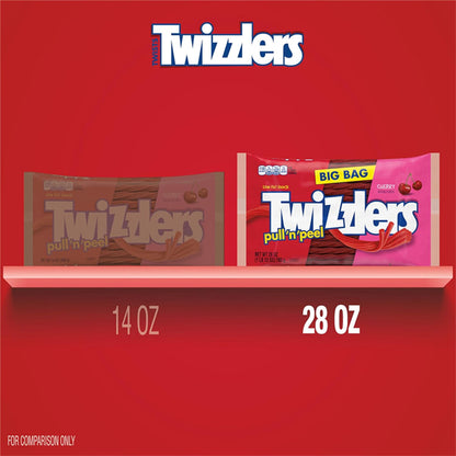 4 Pack - Twizzlers Pull 'n' Peel Cherry Flavored Licorice Candy 28oz