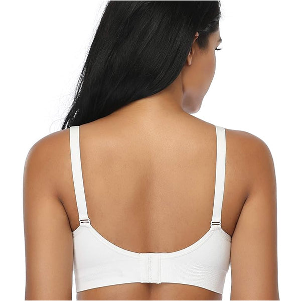 GXXGE 4Pack Large Push Up Silk Seamless Nursing Bra for Breastfeeding Maternity