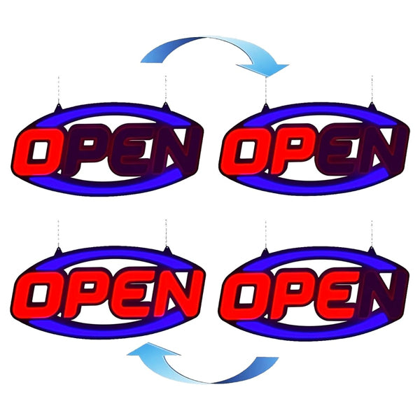 GreenCube 2026 Model 32" x 16" Remote Controlled LED Neon Open Sign GreenCube