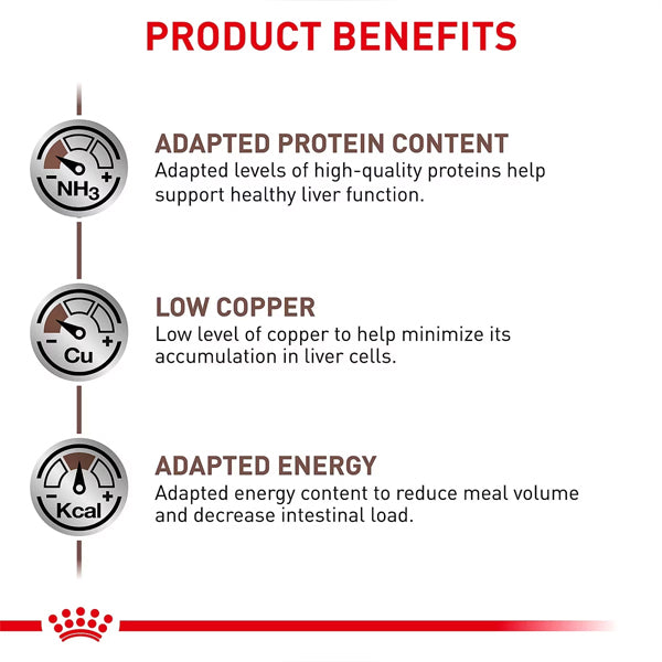 6 Pack - Royal Canin Veterinary Diet Adult Hepatic Loaf Canned Dog Food 13.7oz Royal Canin