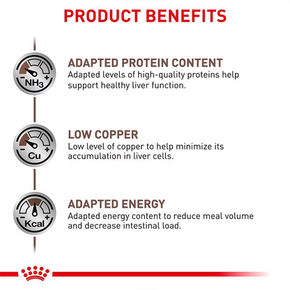 6 Pack - Royal Canin Veterinary Diet Adult Hepatic Loaf Canned Dog Food 13.7oz Royal Canin