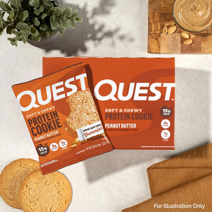 Quest Nutrition Peanut Butter Protein Cookie 15g Protein 12 Count