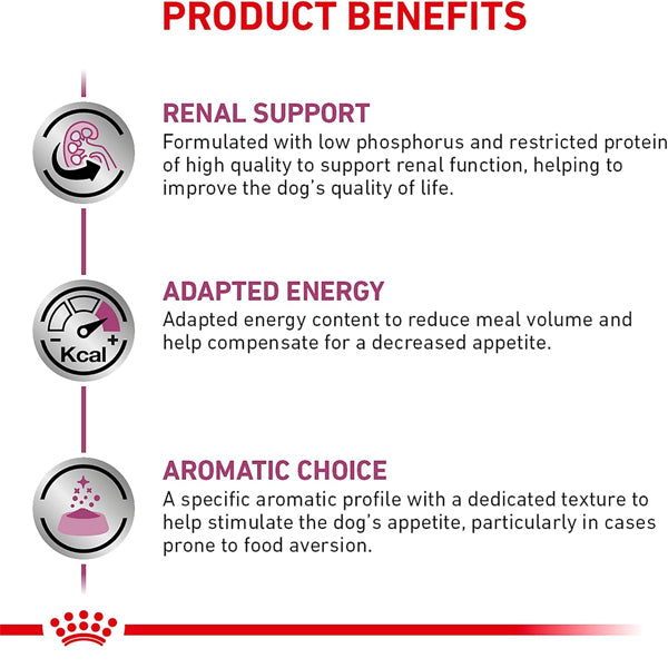 6 Pack - ROYAL CANIN Veterinary Diet Canine Renal Support D Adult Thin Slices in Gravy Dog Food 13oz Royal Canin