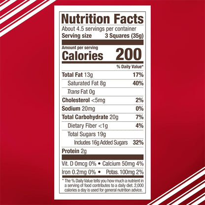 5 Pack - Ghirardelli Peppermint Bark Chocolate Squares 4.57oz