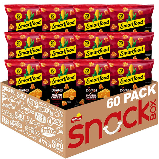 60 Pack - Smartfood Doritos Nacho Cheese Flavored Popcorn 1oz