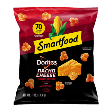 60 Pack - Smartfood Doritos Nacho Cheese Flavored Popcorn 1oz