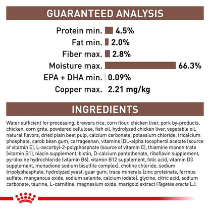 6 Pack - Royal Canin Veterinary Diet Adult Hepatic Loaf Canned Dog Food 13.7oz Royal Canin