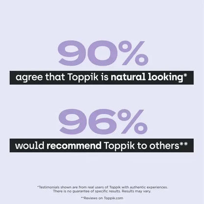 2 Pack - Toppik Volumizing Micro Fiber Hair Filler Color Touch Up System - Black 0.42oz Toppik