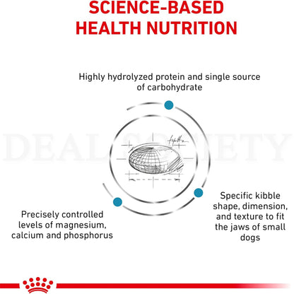 ROYAL CANIN Veterinary Diet Canine Small Hydrolyzed Protein Adult Dry Dog Food, 8.8 lb Bag Royal Canin