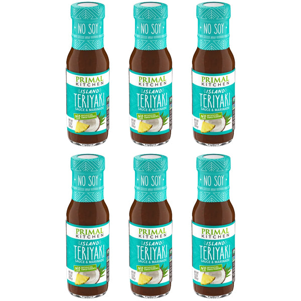 6 Pack - Primal Kitchen Island Teriyaki Sauce & Marinade 9oz Primal Kitchen