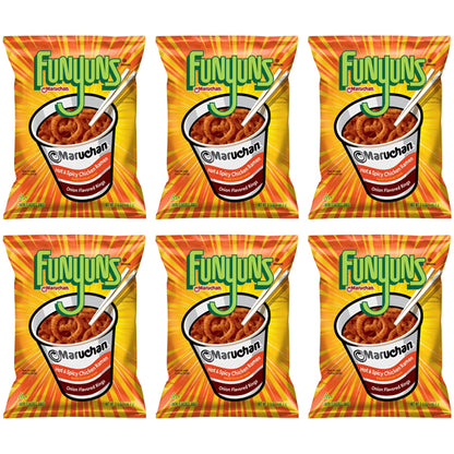6 Pack - Funyuns Maruchan Hot & Spicy Chicken Ramen Flavored Onion Rings 5.25oz