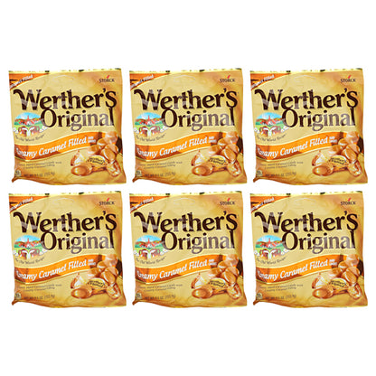 6 Pack - Werther's Original Creamy Caramel Filled Hard Candies 5.5oz