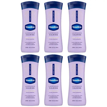 6 Pack - Vaseline Lavender Calming 72 Hour Moisture Body Lotion 10oz Vaseline