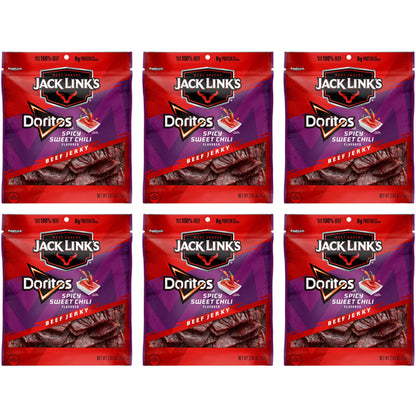 6 Pack - Jack Links Jerky Doritos Spicy Sweet Chili Beef Jerky 2.65oz