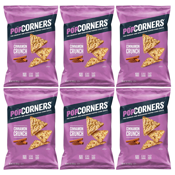 6 Pack - PopCorners Cinnamon Crunch Popped Corn Snack 7oz
