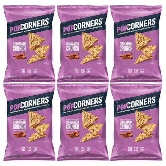 6 Pack - PopCorners Cinnamon Crunch Popped Corn Snack 7oz