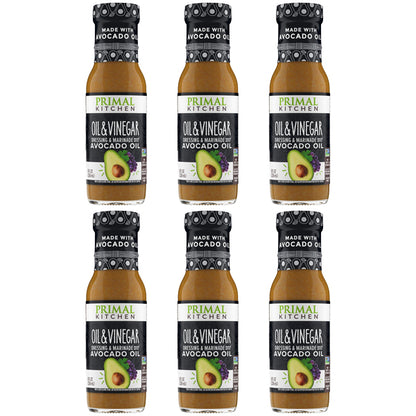 6 Pack - Primal Kitchen Oil & Vinegar Vinaigrette & Marinade 8oz Primal Kitchen