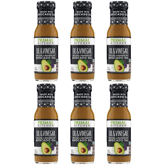 6 Pack - Primal Kitchen Oil & Vinegar Vinaigrette & Marinade 8oz Primal Kitchen