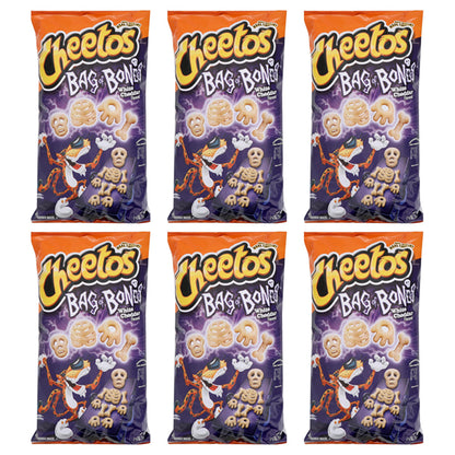 6 Pack - Cheetos Bag of Bones White Cheddar Flavored Snacks 7.5oz