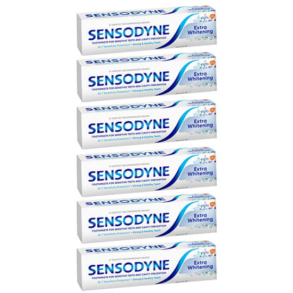 6 Pack - Sensodyne Extra Whitening Sensitivity Protection Toothpaste 6oz