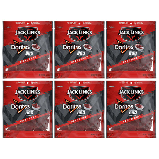 6 Pack - Jack Link's Beef Jerky Dorito Sweet and Tangy BBQ 2.65oz