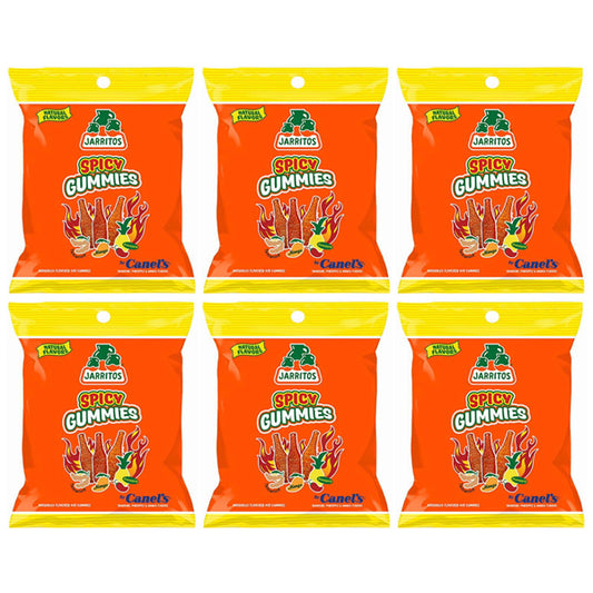 6 Pack - Jarritos Spicy Gummies Mango, Tamarind & Pineapple Natural Flavors 7oz